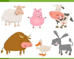 Image showing farm animal characters set