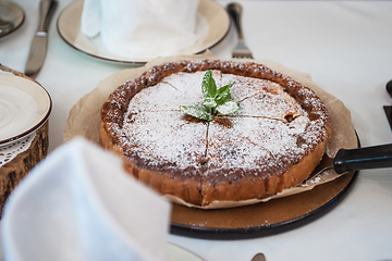 Image showing Apples pie on the table