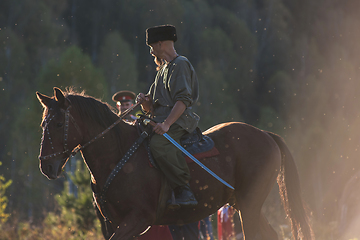 Image showing descendants of the Cossacks in the Altai