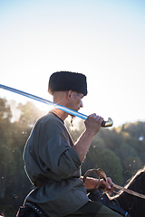 Image showing descendants of the Cossacks in the Altai