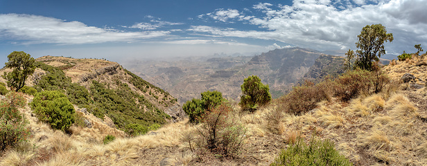 Image showing Semien or Simien Mountains, Ethiopia, Africa