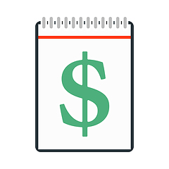 Image showing Dollar Calendar Icon