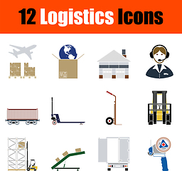 Image showing Logistics Icon Set