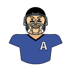 Image showing American Football Player Icon