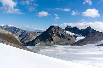 Image showing Mountain landscape in Europe Alps mountains