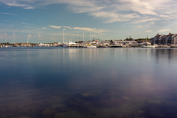 Image showing coastline and waterfront near newport rhode island