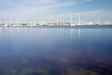 Image showing coastline and waterfront near newport rhode island