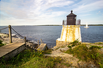 Image showing castle hill lighthouse in newport rhode island