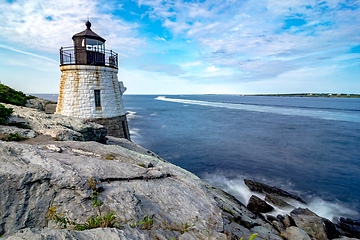 Image showing castle hill lighthouse in newport rhode island