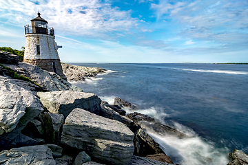 Image showing castle hill lighthouse in newport rhode island