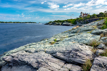 Image showing castle hill lighthouse in newport rhode island