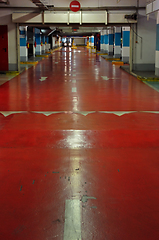 Image showing multi storey car park interior