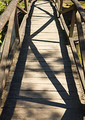 Image showing wooden bridge