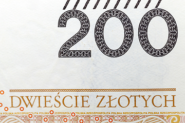 Image showing obverse of the zlotys 200