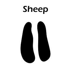 Image showing Sheep Footprint