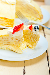 Image showing crepe pancake cake