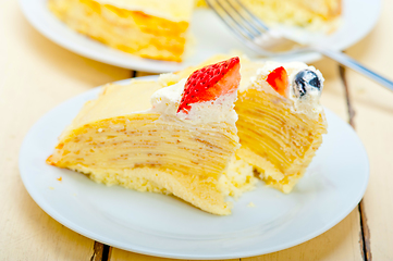 Image showing crepe pancake cake