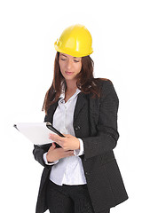 Image showing businesswoman with documents