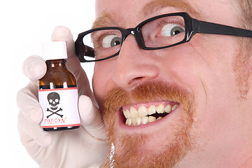 Image showing doctor with poison bottle 