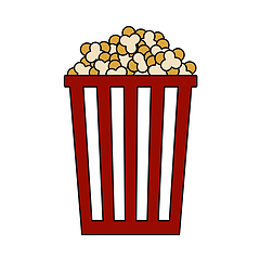 Image showing Cinema Popcorn Icon
