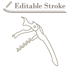 Image showing Waiter Corkscrew Icon