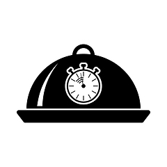 Image showing Cloche With Stopwatch Icon