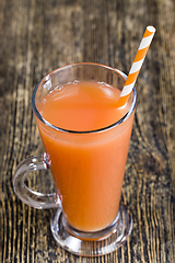 Image showing fresh grapefruit juice