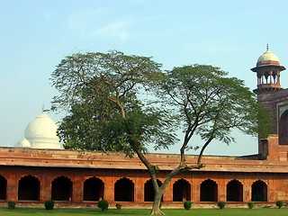 Image showing Outside the Taj Mahal. Agra. India