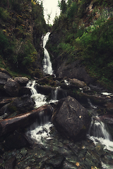 Image showing Waterfall in Altai Mountains