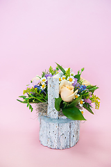 Image showing bouquet of different flowers