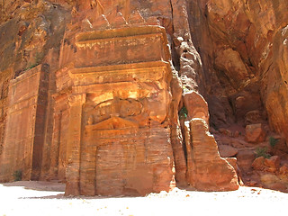 Image showing Ruins in mountains of Petra