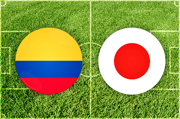 Image showing Ecuador vs Japan football match