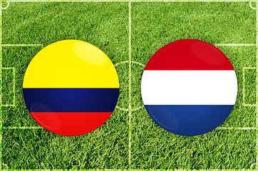 Image showing Colombia vs Paraguay football match