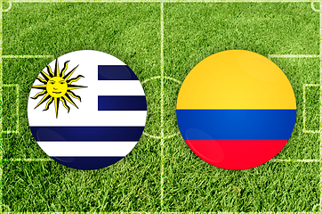 Image showing Uruguay vs Ecuador football match