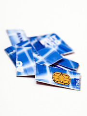 Image showing Credit card in pieces