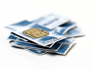 Image showing Credit card in pieces