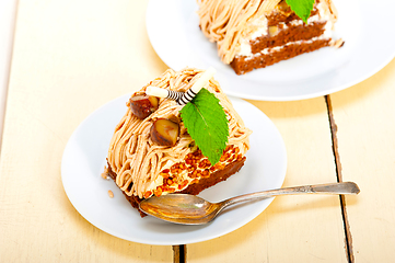 Image showing chestnut cream cake dessert