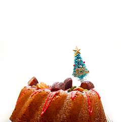 Image showing Christmas cake