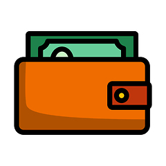 Image showing Wallet With Cash Icon