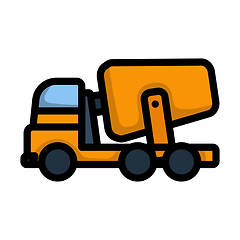 Image showing Icon Of Concrete Mixer Truck