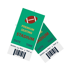 Image showing American Football Tickets Icon