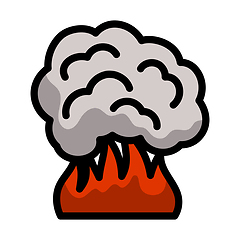 Image showing Fire And Smoke Icon