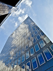 Image showing Blue office building