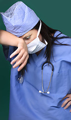 Image showing Tired Surgeon