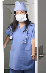 Image showing Surgeon in Scrubs