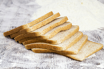 Image showing sliced fresh bread