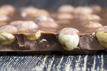 Image showing hazelnuts in chocolate