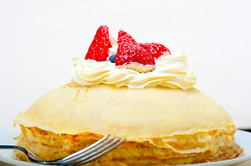 Image showing crepe pancake cake