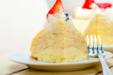 Image showing crepe pancake cake