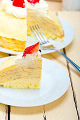 Image showing crepe pancake cake